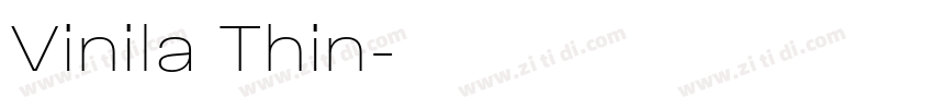 Vinila Thin字体转换
